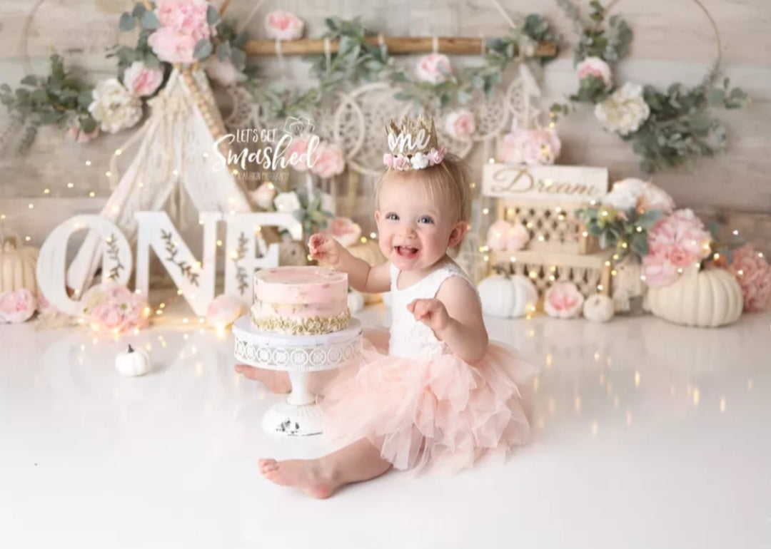 Peachy Pink and Lace Tutu Dress #1000127