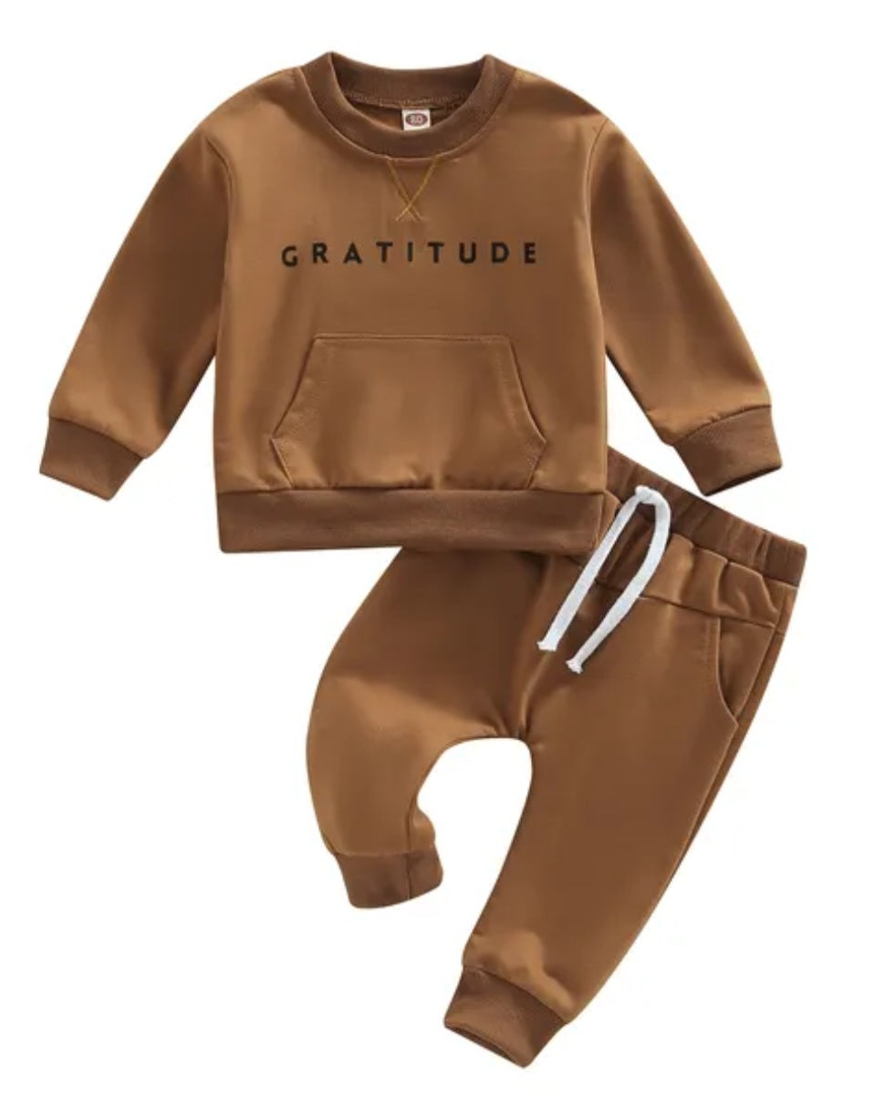 Toffee Gratitude Crewnek Tracksuit #2000338