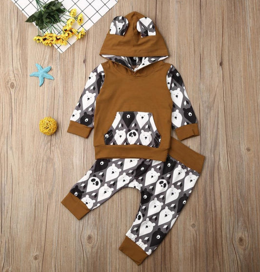 Bear Hooded Tracksuit #20009