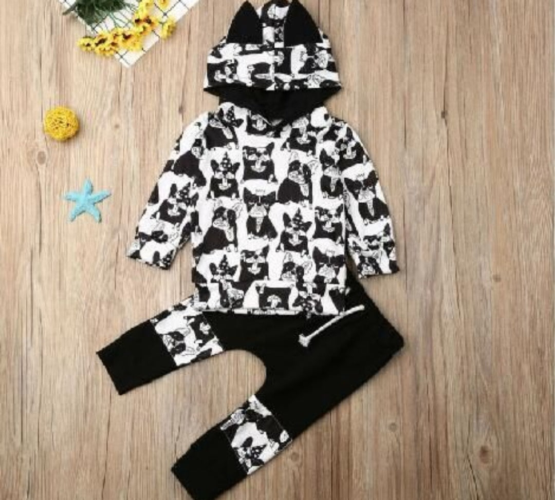 Pug Hooded Tracksuit and Matching Pants #200015